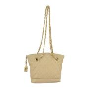 Chanel Vintage Pre-owned Laeder chanel-vskor Beige, Dam