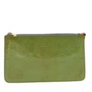 Louis Vuitton Vintage Pre-owned Laeder kuvertvskor Green, Dam