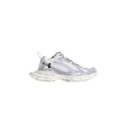 Balenciaga Vita Sneakers med Slitet Utseende Gray, Herr