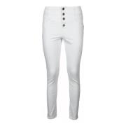 Gaudi Denim Jeans med 97% Bomull White, Dam