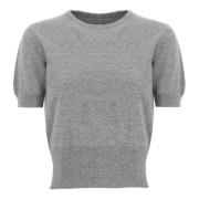 Maison Margiela Grå Ull Crew Neck Tröja Gray, Dam