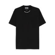 Versace Jeans Couture Svart Crew Neck T-shirt med Ficka Black, Herr