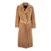 Cinzia Rocca Brun Alpacka Ull Maxi Kappa Rock Brown, Dam