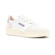 Autry Vintage Låga Läder/Suede Sneakers - Vit Lavendel White, Dam