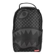 Sprayground Svart Hangover Drip Check Ryggsäck Black, Unisex