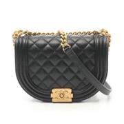 Chanel Vintage Pre-owned Laeder axelremsvskor Black, Dam