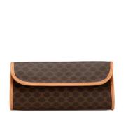 Celine Vintage Pre-owned Tyg kuvertvskor Brown, Dam