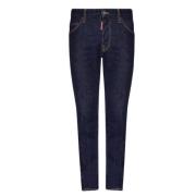 Dsquared2 Blå Jeans med Logotryck Blue, Dam