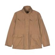 Moncler Beige Bomullsrock med Logopatch Beige, Dam