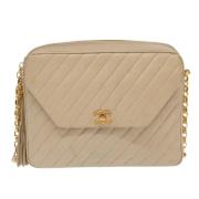 Chanel Vintage Pre-owned Laeder chanel-vskor Beige, Dam