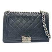 Chanel Vintage Pre-owned Laeder axelremsvskor Black, Dam