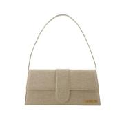 Jacquemus Tyg handvskor Beige, Dam