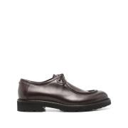 Canali Brun läder Moc Toe skor Brown, Herr