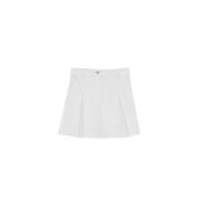 Patrizia Pepe Stretch bomull poplin shorts White, Dam