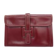 Hermès Vintage Pre-owned Laeder kuvertvskor Red, Dam