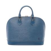 Louis Vuitton Vintage Pre-owned Laeder handvskor Blue, Dam