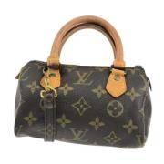 Louis Vuitton Vintage Pre-owned Canvas handvskor Brown, Dam