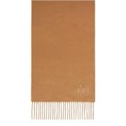 Max Mara Lyxig Cashmere Stole med Fransar Brown, Dam