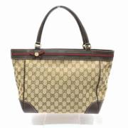 Gucci Vintage Pre-owned Canvas gucci-vskor Beige, Dam