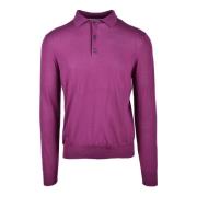 Ballantyne Bomull Polo Skjorta Purple, Herr