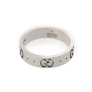 Gucci Vintage Pre-owned Silver ringar Gray, Dam