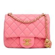 Chanel Vintage Pre-owned Laeder crossbodyvskor Pink, Dam