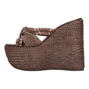 Casadei Med klack brun Brown, Dam