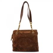 Chanel Vintage Pre-owned Mocka axelremsvskor Brown, Dam