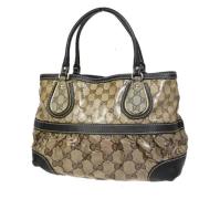 Gucci Vintage Pre-owned Canvas handvskor Brown, Dam