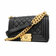 Chanel Vintage Pre-owned Laeder axelremsvskor Black, Dam