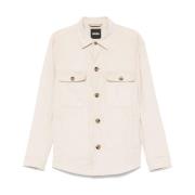 Hugo Boss Vit ytterplagg jacka Ss25 Beige, Herr