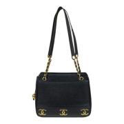 Chanel Vintage Pre-owned Laeder chanel-vskor Black, Dam