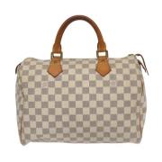 Louis Vuitton Vintage Pre-owned Canvas louis-vuitton-vskor White, Dam