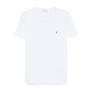 Dondup Vit Lätt Jersey Crew Neck T-shirt White, Herr