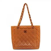 Chanel Vintage Pre-owned Laeder totevskor Brown, Dam