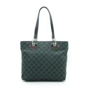 Gucci Vintage Pre-owned Canvas handvskor Green, Dam