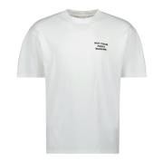 Drole de Monsieur Rolig Slogan T-shirt Vår-Sommar 2025 White, Herr