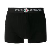 Dolce & Gabbana Svart Regular Boxer Underkläder Black, Herr