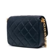 Chanel Vintage Pre-owned Laeder crossbodyvskor Blue, Dam