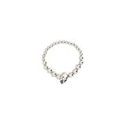 Alexander McQueen Skull Bead Mässing Armband Gray, Herr