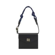 Miu Miu Rep Handtag Plånbok med Monogram Black, Dam