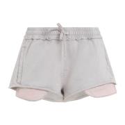 Acne Studios Mauve Grey Denim Shorts Gray, Dam