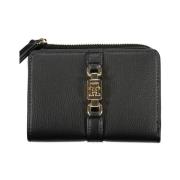 Tommy Hilfiger Elegant svart plnbok med dragkedja och myntfack Black, ...