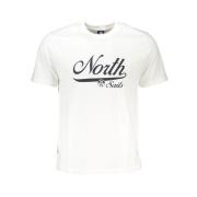 North Sails Kortärmad T-shirt i bomull med tryck White, Herr