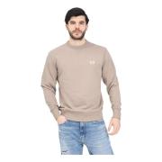 Calvin Klein Jeans Minimal Beige Crewneck Sweater Beige, Herr