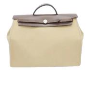 Hermès Vintage Pre-owned Canvas handvskor Gray, Dam