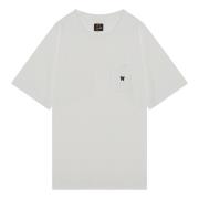 Needles Kortärmad rund hals T-shirt White, Herr