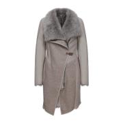 Vespucci by VSP Dione - Niobe Shearling Coat Gray, Dam