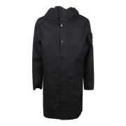 Stone Island Svarta Jackor för en Stilren Look Black, Herr