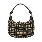 Love Moschino Svart Axelväska Justerbar Rem Black, Dam